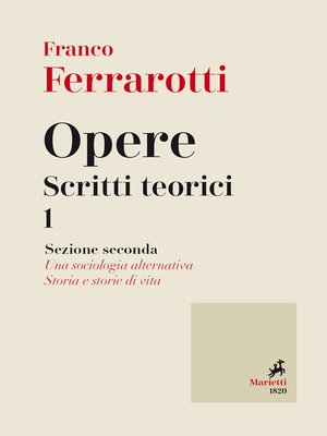 cover image of Opere. Scritti Teorici 1